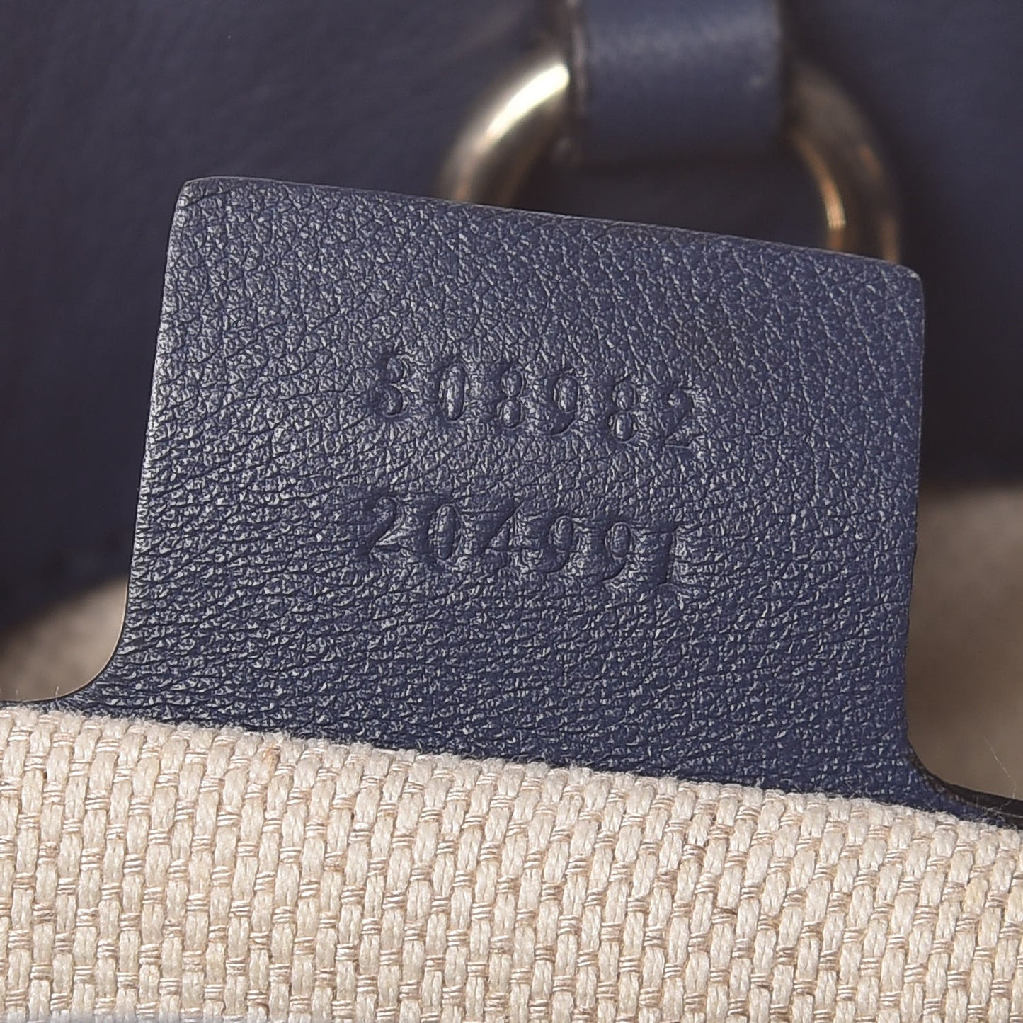 Patent Medium Soho Chain Shoulder Bag Uniform Blue