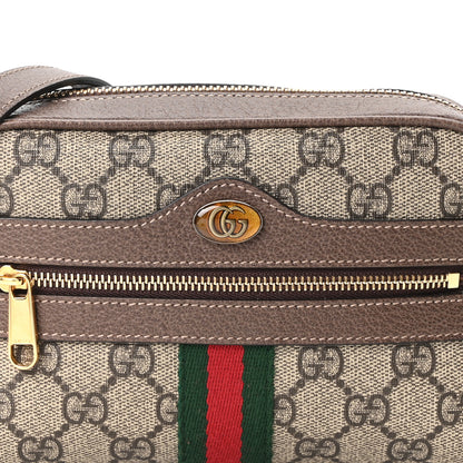 Gucci GG Supreme Monogram Web Mini Ophidia Shoulder Bag Brown 8 of 11