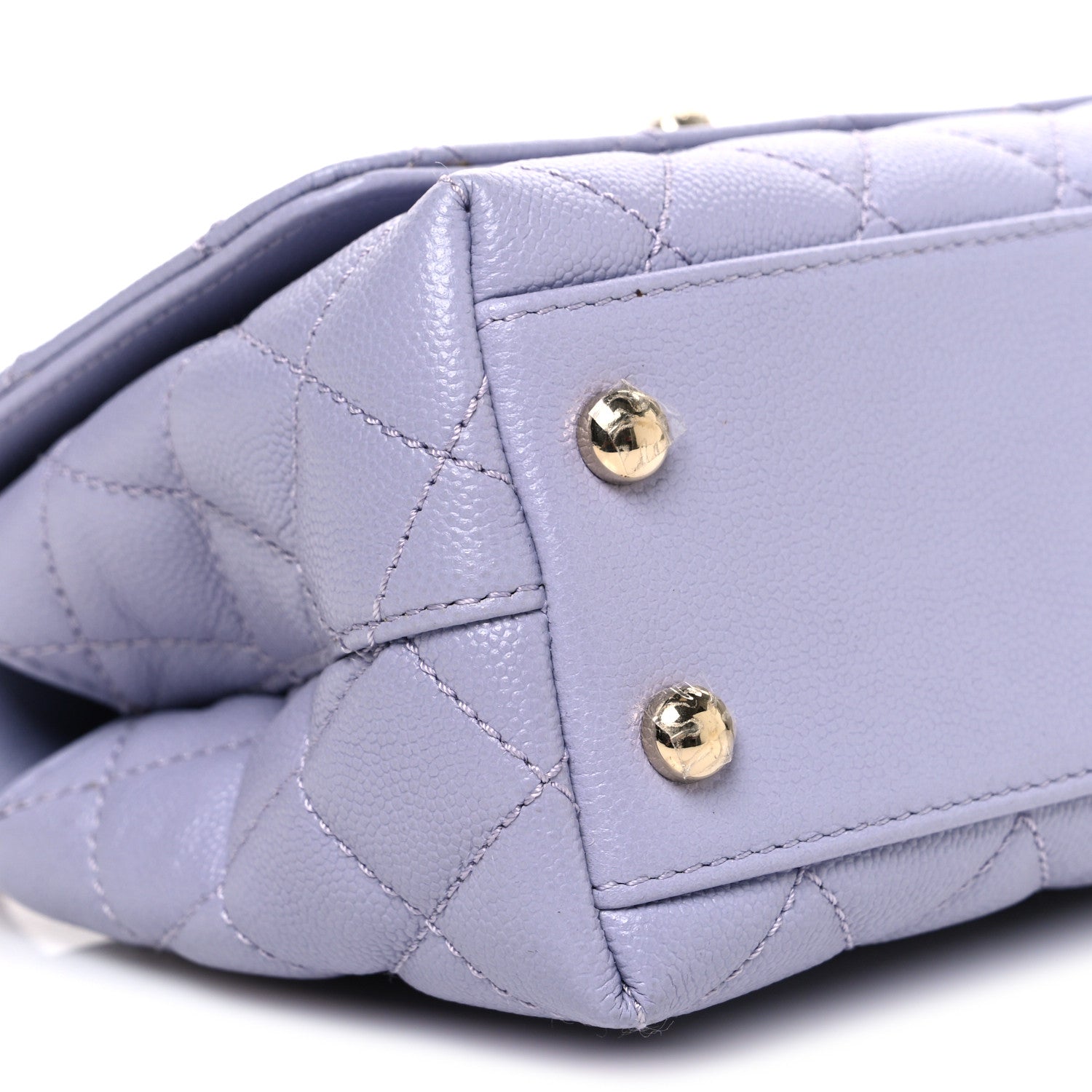 Chanel Caviar Quilted Extra Mini Coco Handle Flap Light Purple 9 of 10