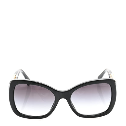 Chanel Acetate Metal Chain Square Sunglasses 5305 Black 2 of 9