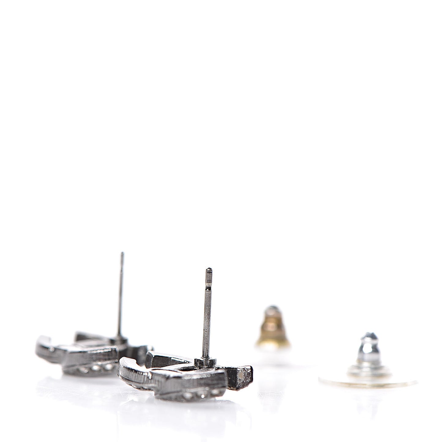 Ruthenium Crystal CC Earrings