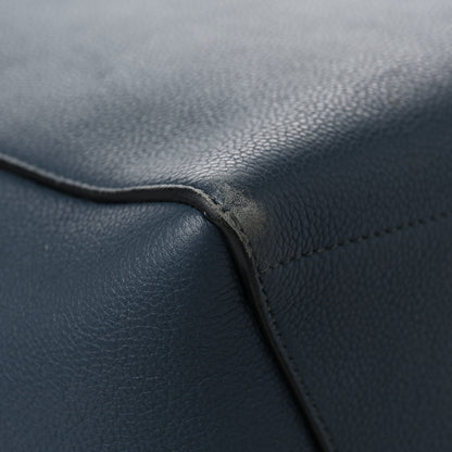 Celine Soft Grained Calfskin Sangle Bucket Bag Navy Blue 8 of 9