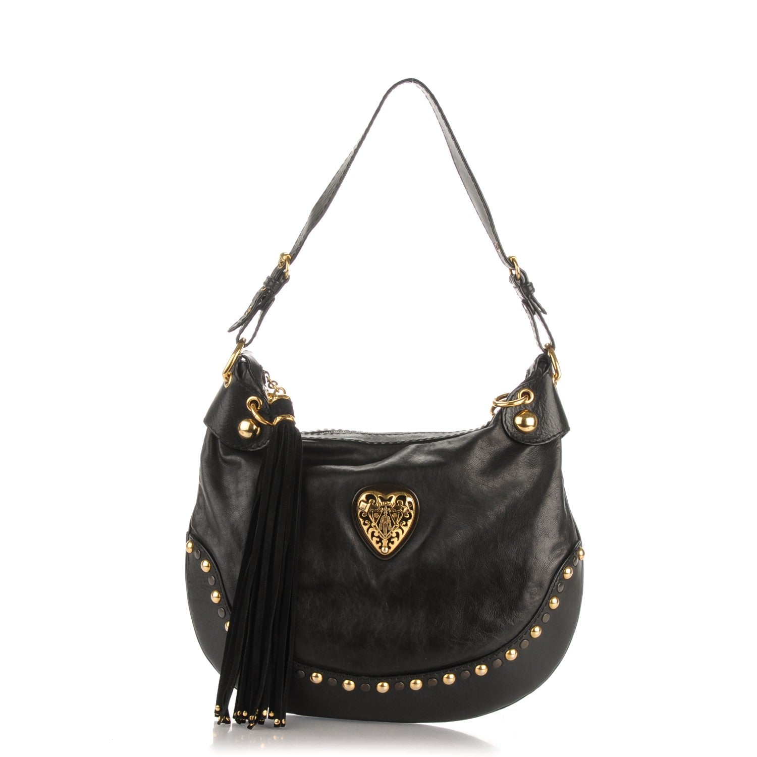 Gucci Calfskin Babouska Hobo Black 1 of 7