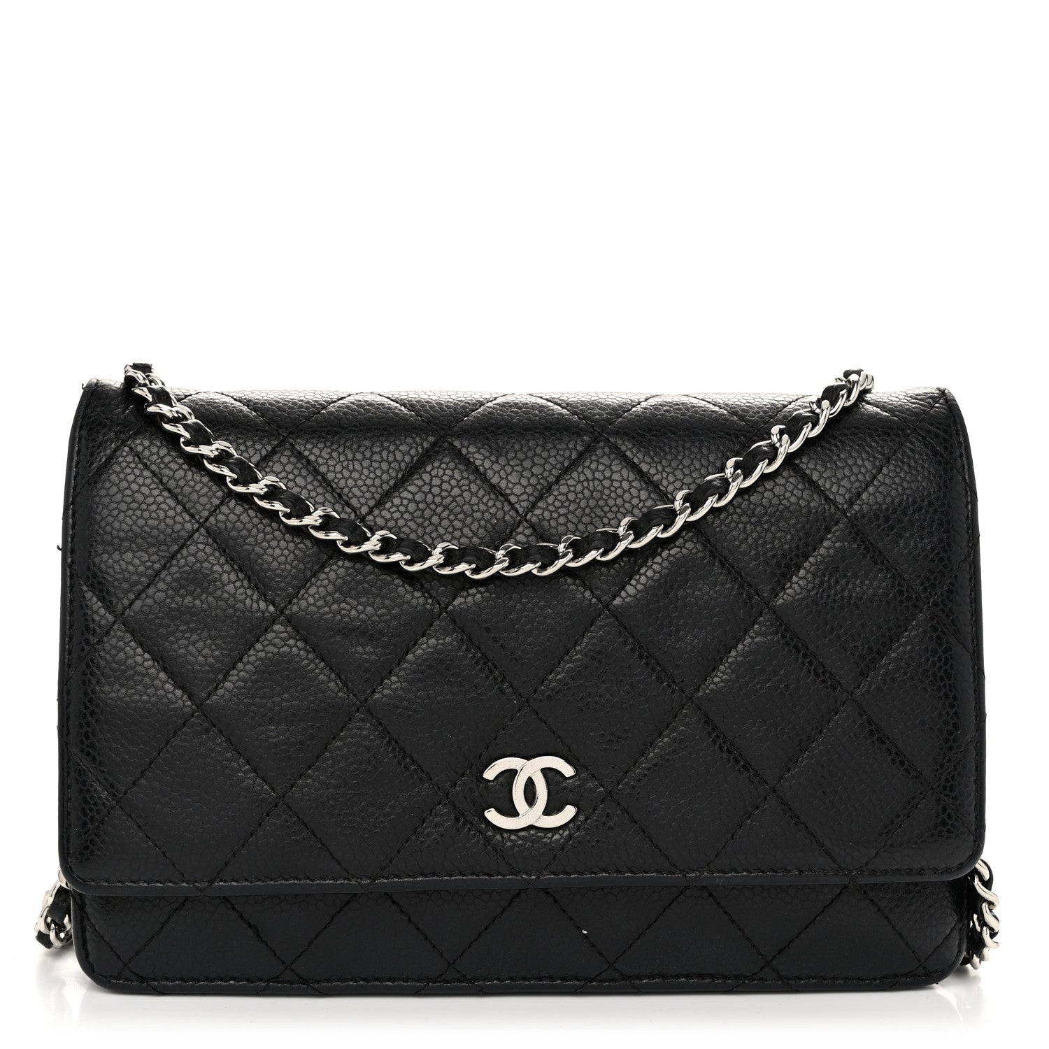 Chanel Caviar Quilted Wallet on Chain WOC Black 1 of 11