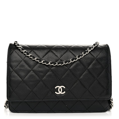 Chanel Caviar Quilted Wallet on Chain WOC Black 1 of 11