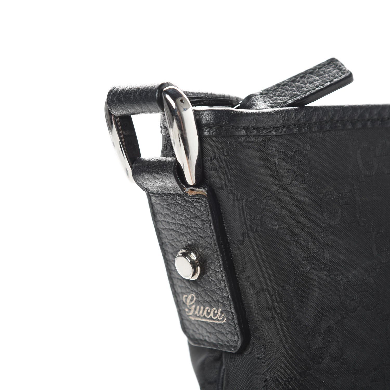 Gucci Monogram Abbey Messenger Bag Black 11 of 13