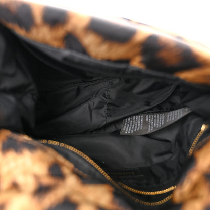 Balenciaga Nylon Monaco Mini Leopard Shoulder Bag Brown 5 of 10