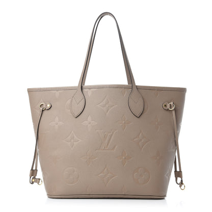 Louis Vuitton Empreinte Monogram Giant Neverfull MM Tourterelle 3 of 10