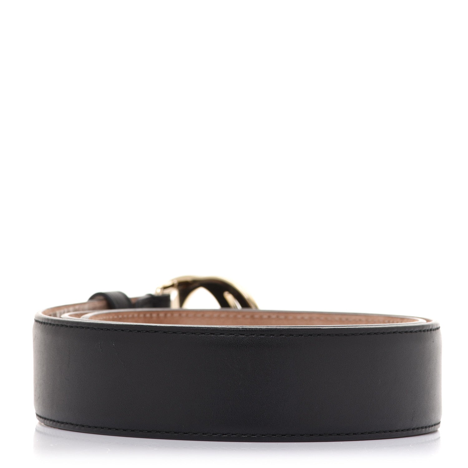 Gucci Calfskin Interlocking G 37mm Belt 80 32 Black 2 of 5