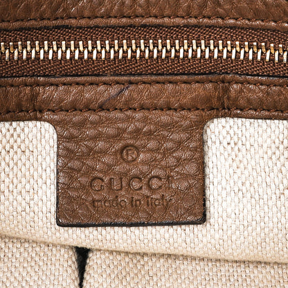 Gucci Pebbled Calfskin Medium Soho Chain Shoulder Bag Maple Brown 6 of 7