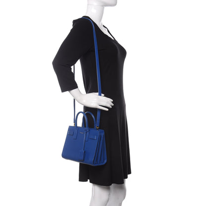 Saint Laurent Calfskin Nano Sac De Jour Royal Blue 2 of 10
