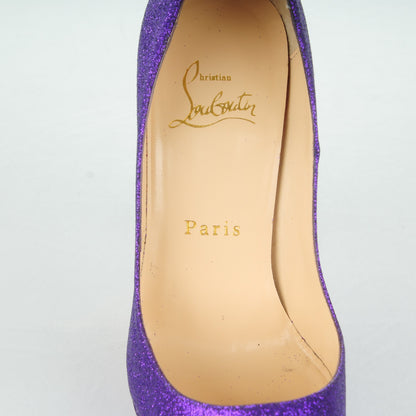 Christian Louboutin Glitter Bambou 140 Pumps 35.5 Purple 7 of 13
