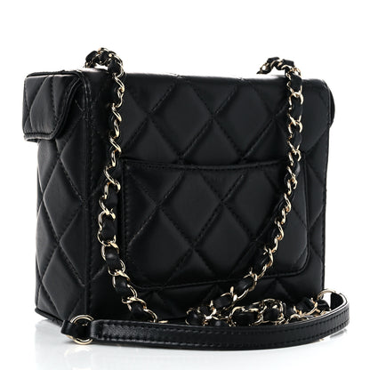 Chanel Lambskin Quilted Small Box Bag Black 3 of 14