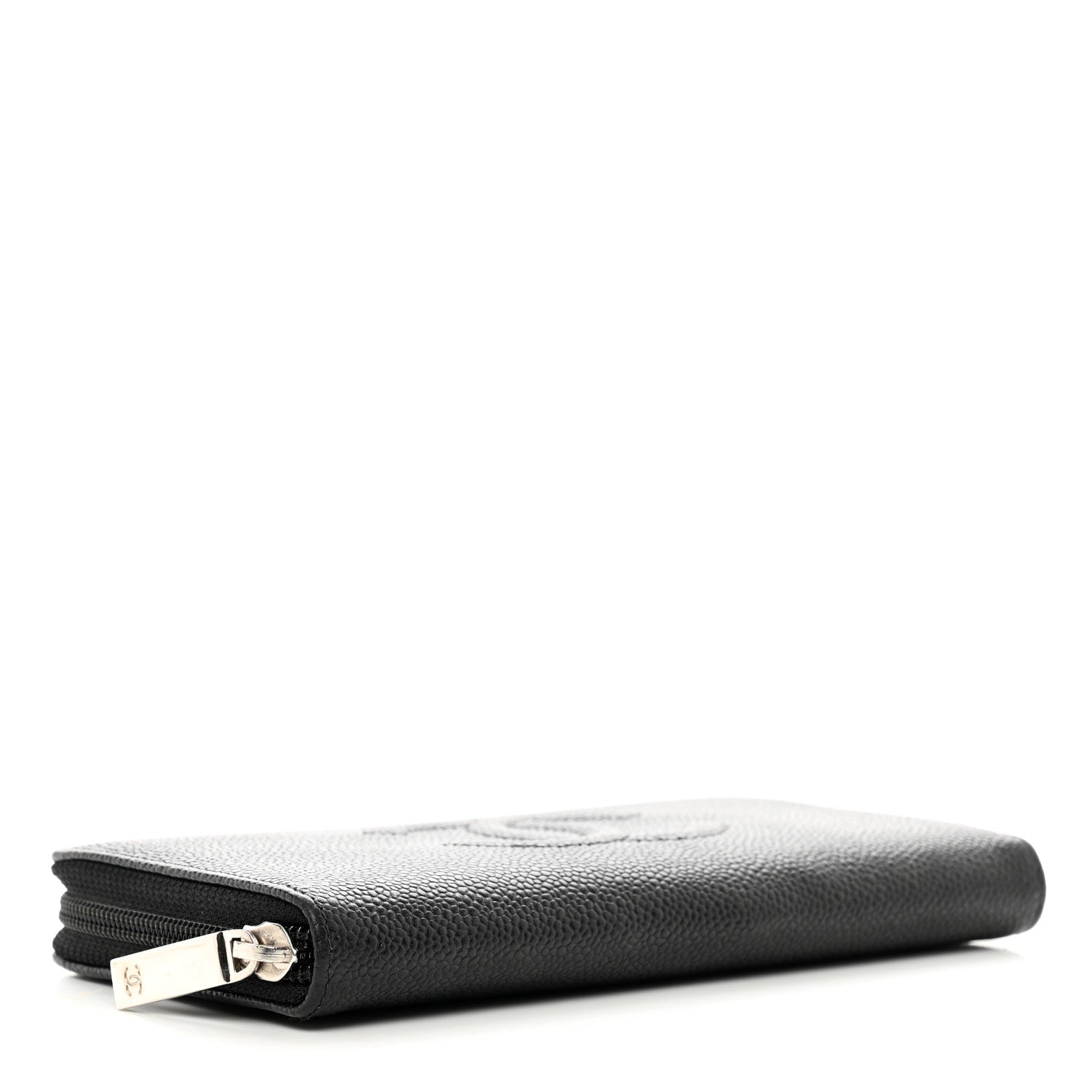 Chanel Caviar Large Timeless CC Zip Around Organizer Wallet Black 4 of 9