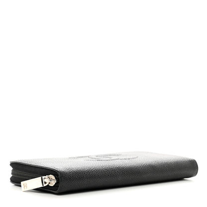 Chanel Caviar Large Timeless CC Zip Around Organizer Wallet Black 4 of 9