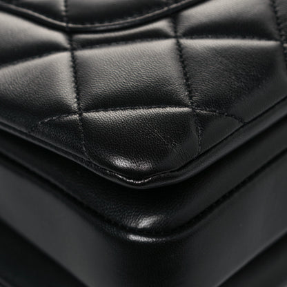 Chanel Lambskin Quilted Small Trendy CC Dual Handle Flap Bag Black 11 of 14