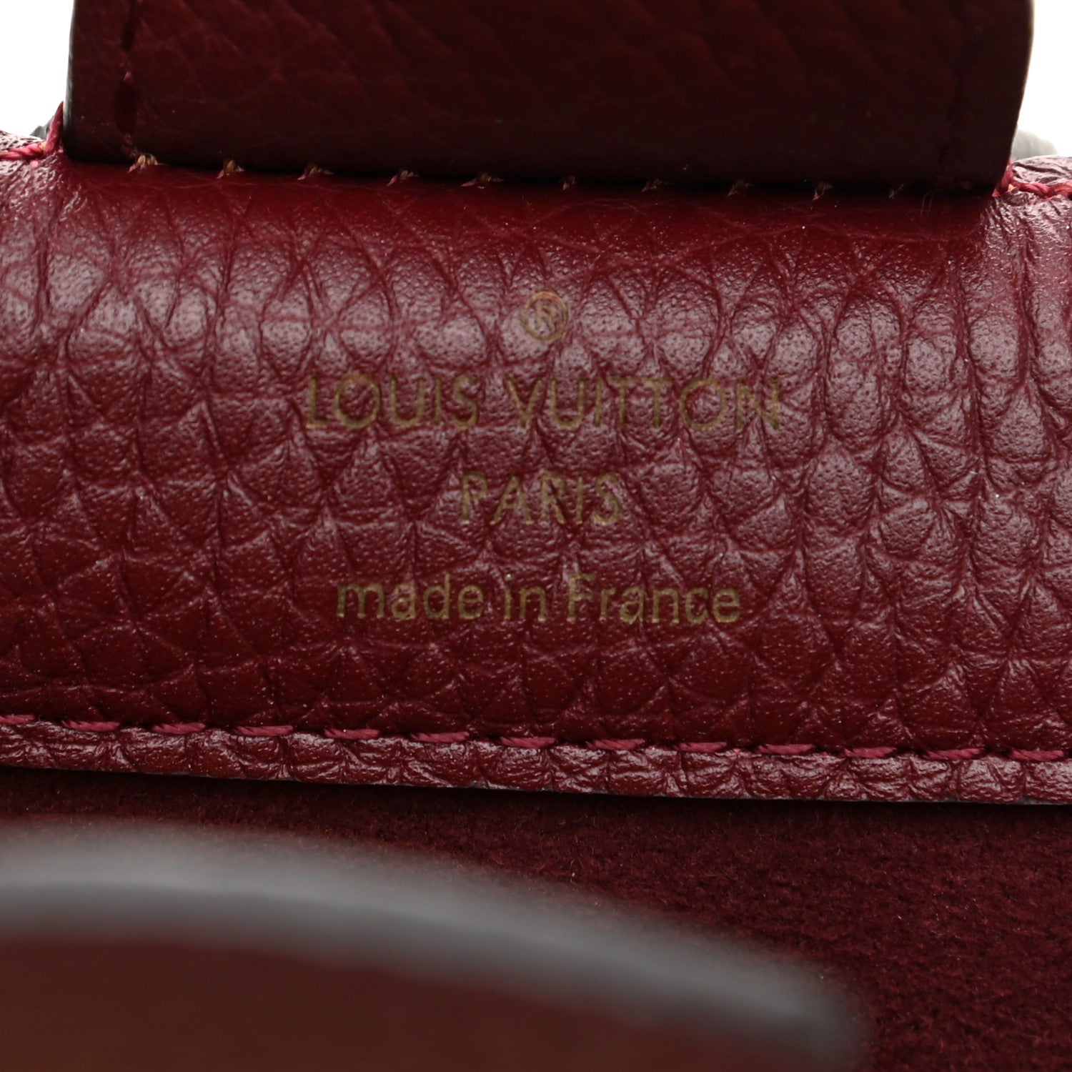 Louis Vuitton Damier Ebene Cuir Taurillon Brittany Bordeaux 7 of 10