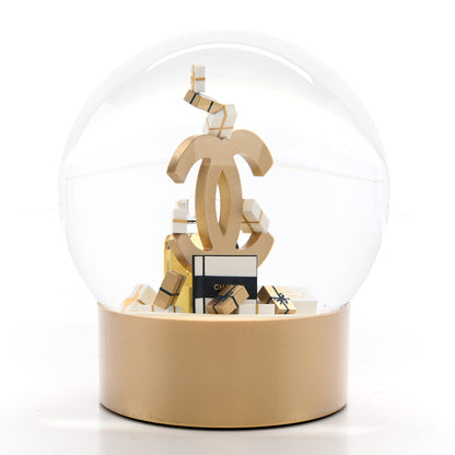 Chanel Glass CC Shopping Bag Snow Globe Gold 2 of 7