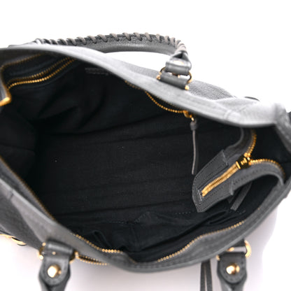 Balenciaga Chevre Gold Metallic Edge Hardware S City Gris Acier 5 of 9