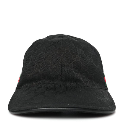 Gucci Monogram Web Baseball Hat XL Black 2 of 8