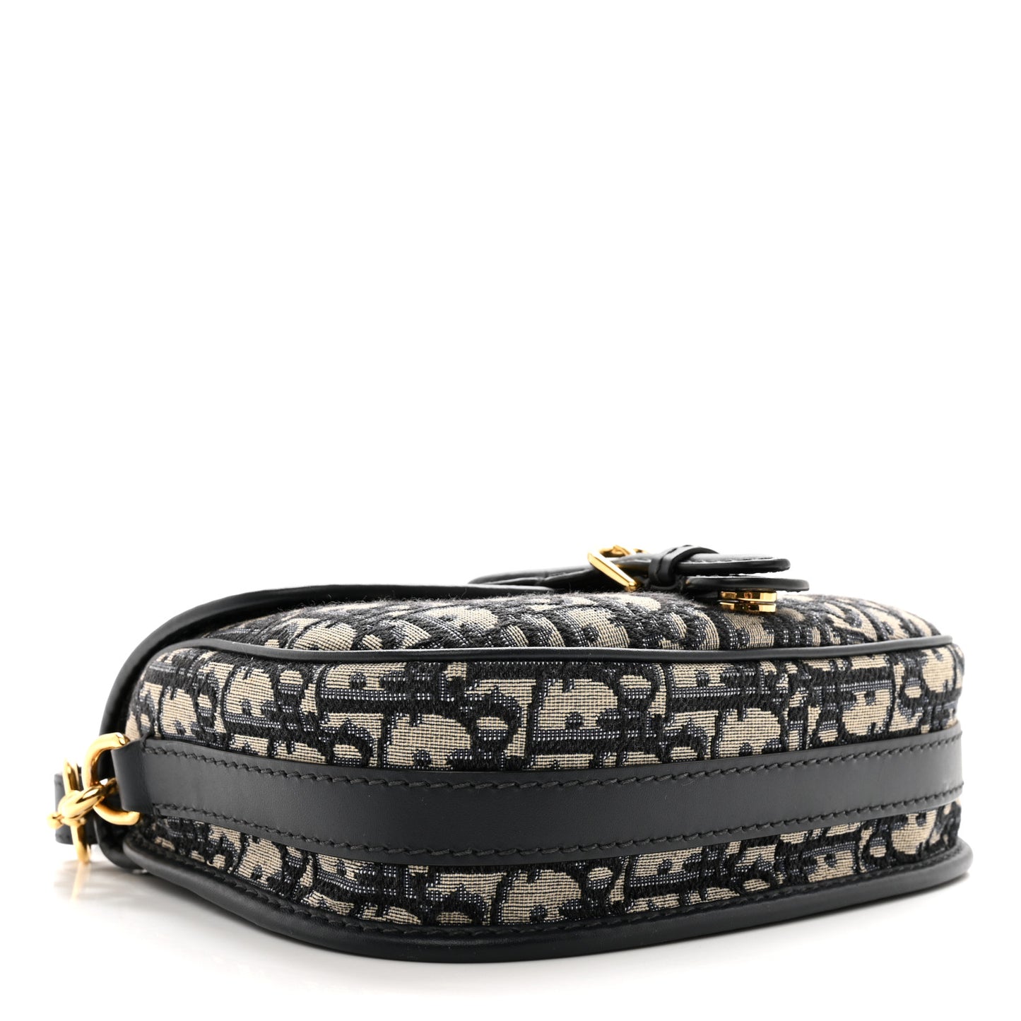 CHRISTIAN DIOR Oblique Medium Bobby Flap Blue
