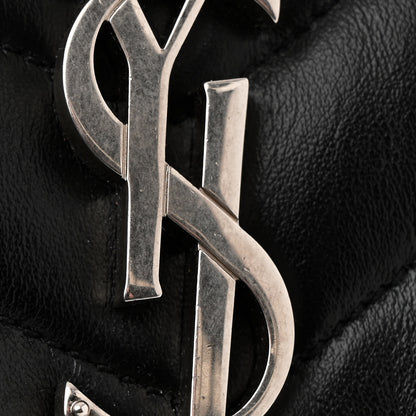 Saint Laurent Calfskin Y Quilted Monogram Medium Loulou Chain Satchel Black 15 of 17