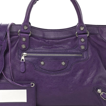 Balenciaga Agneau Giant 12 Silver Hardware City Dark Violet 8 of 15