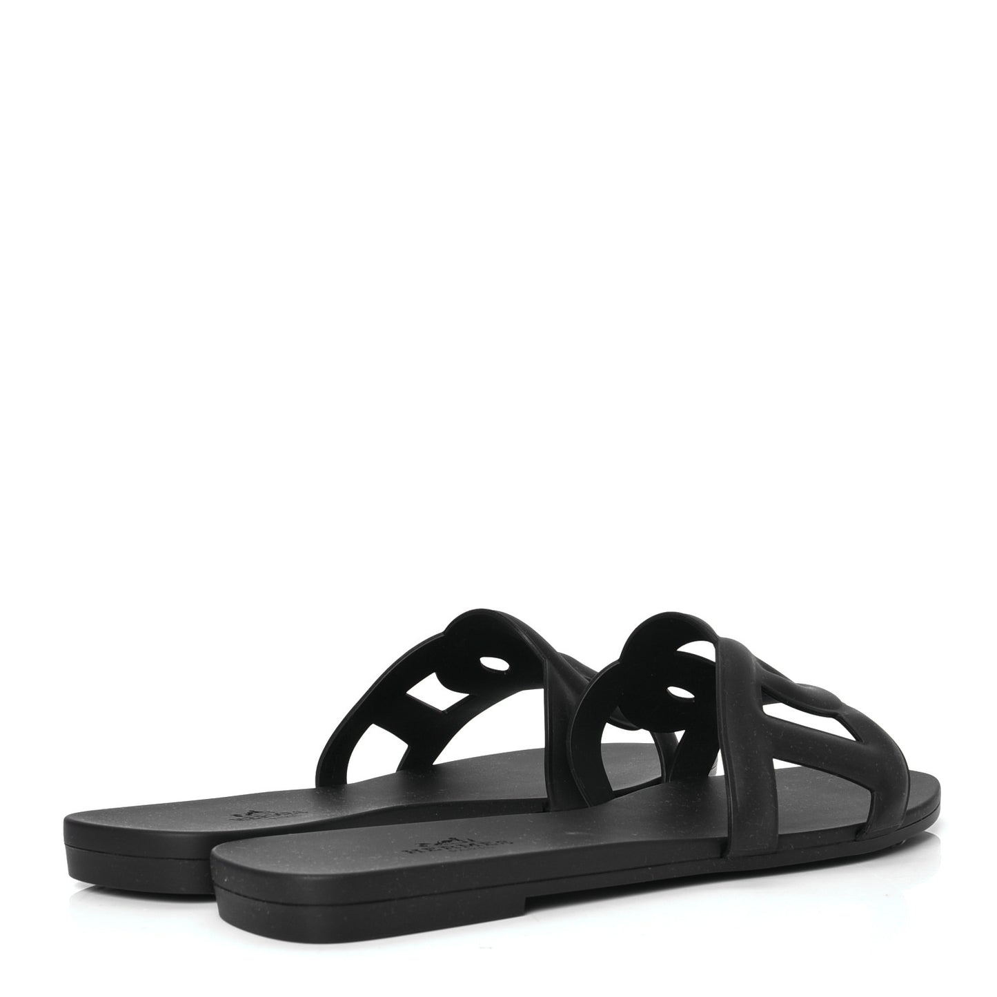 Rubber Aloha Sandals 37 Black