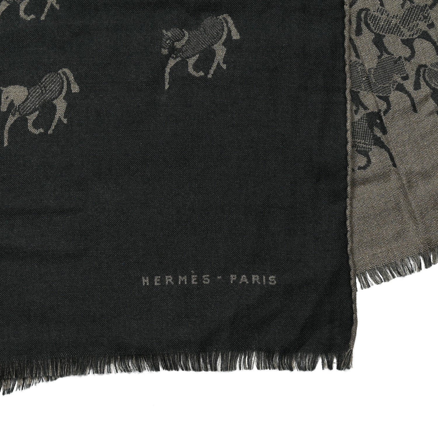 Hermes Cashmere Silk Horses Muffler 3 of 5