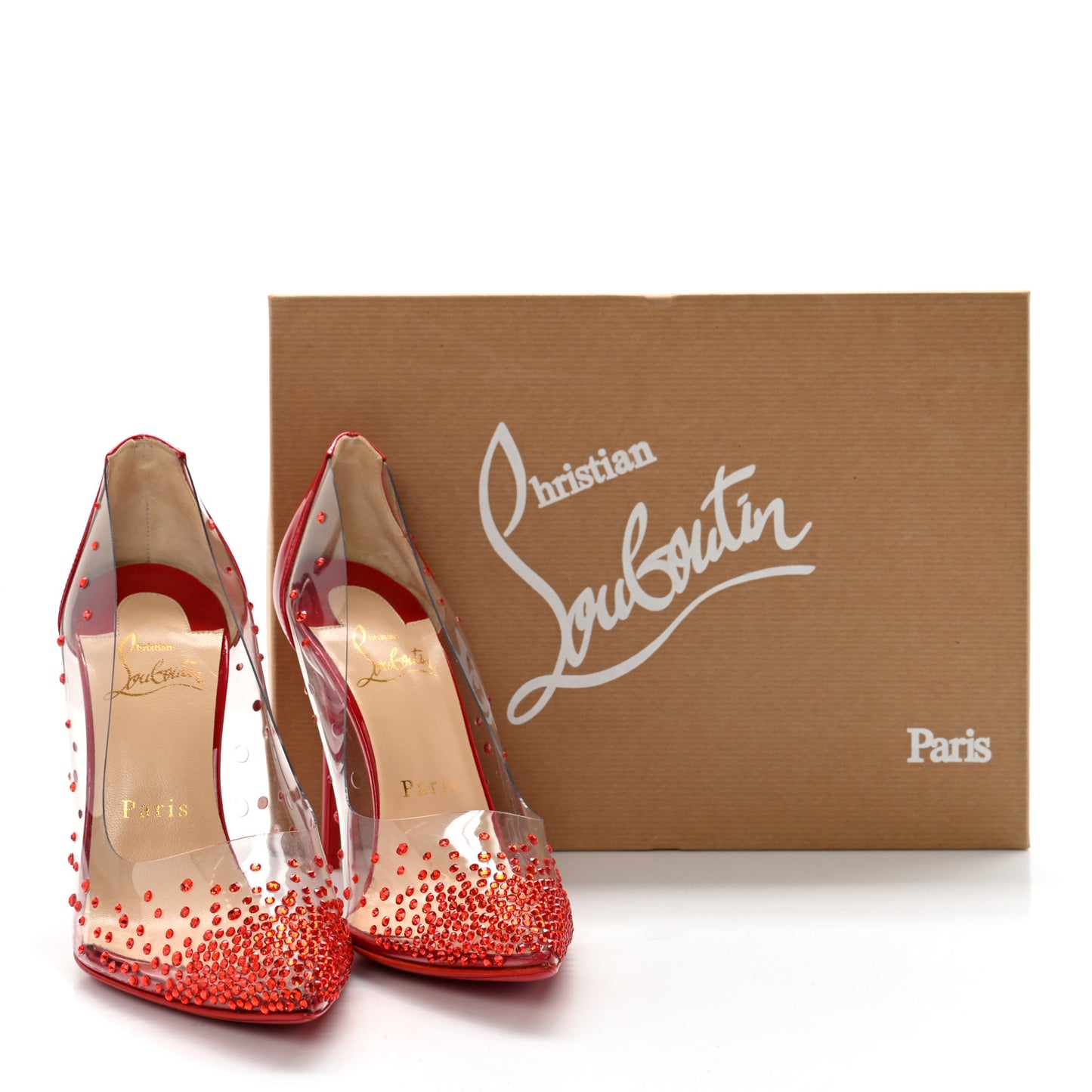 PVC Patent Degrastrass 100 Pumps 36.5 Red