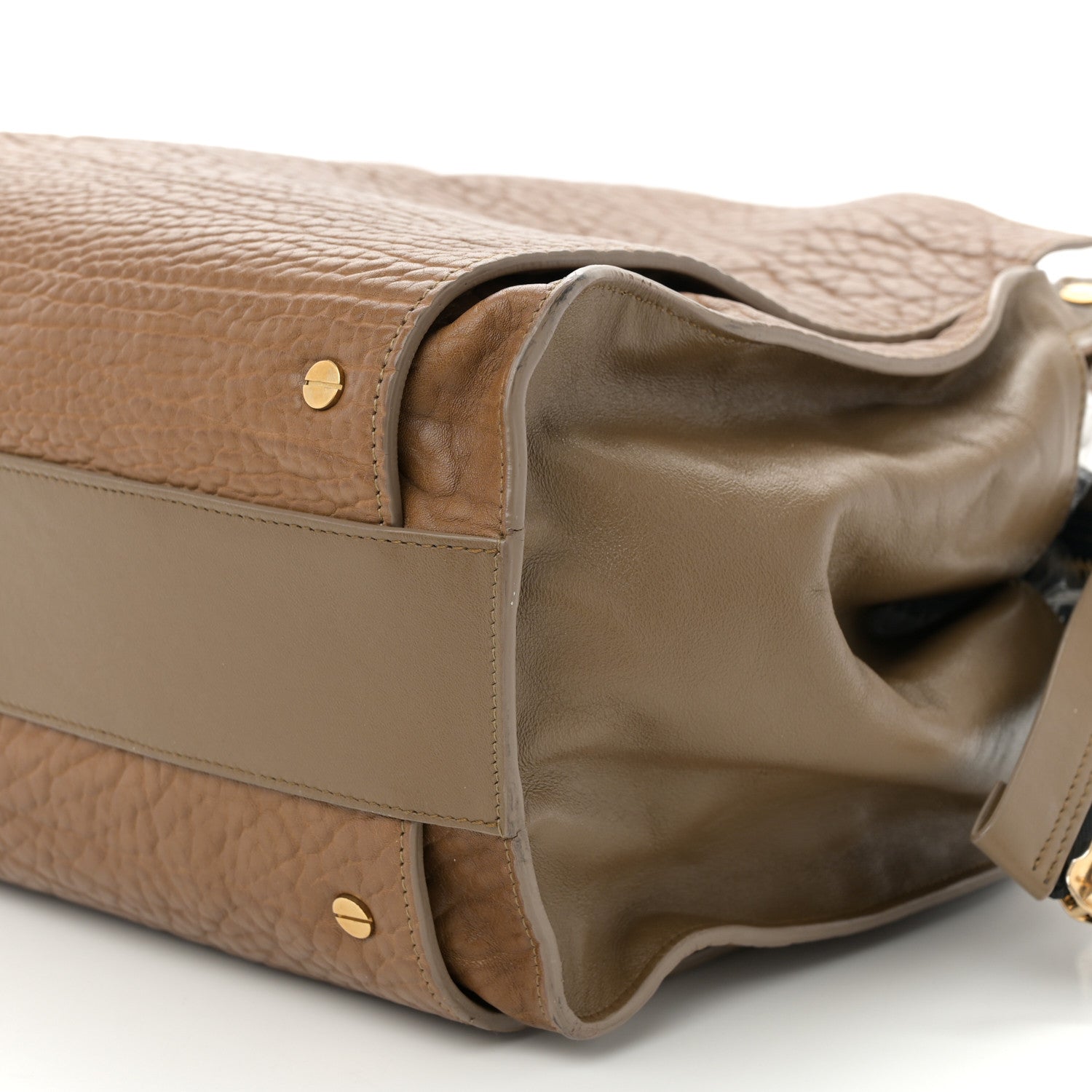 Chloe Pebbled Calfskin Dree Shoulder Bag Nut 9 of 12