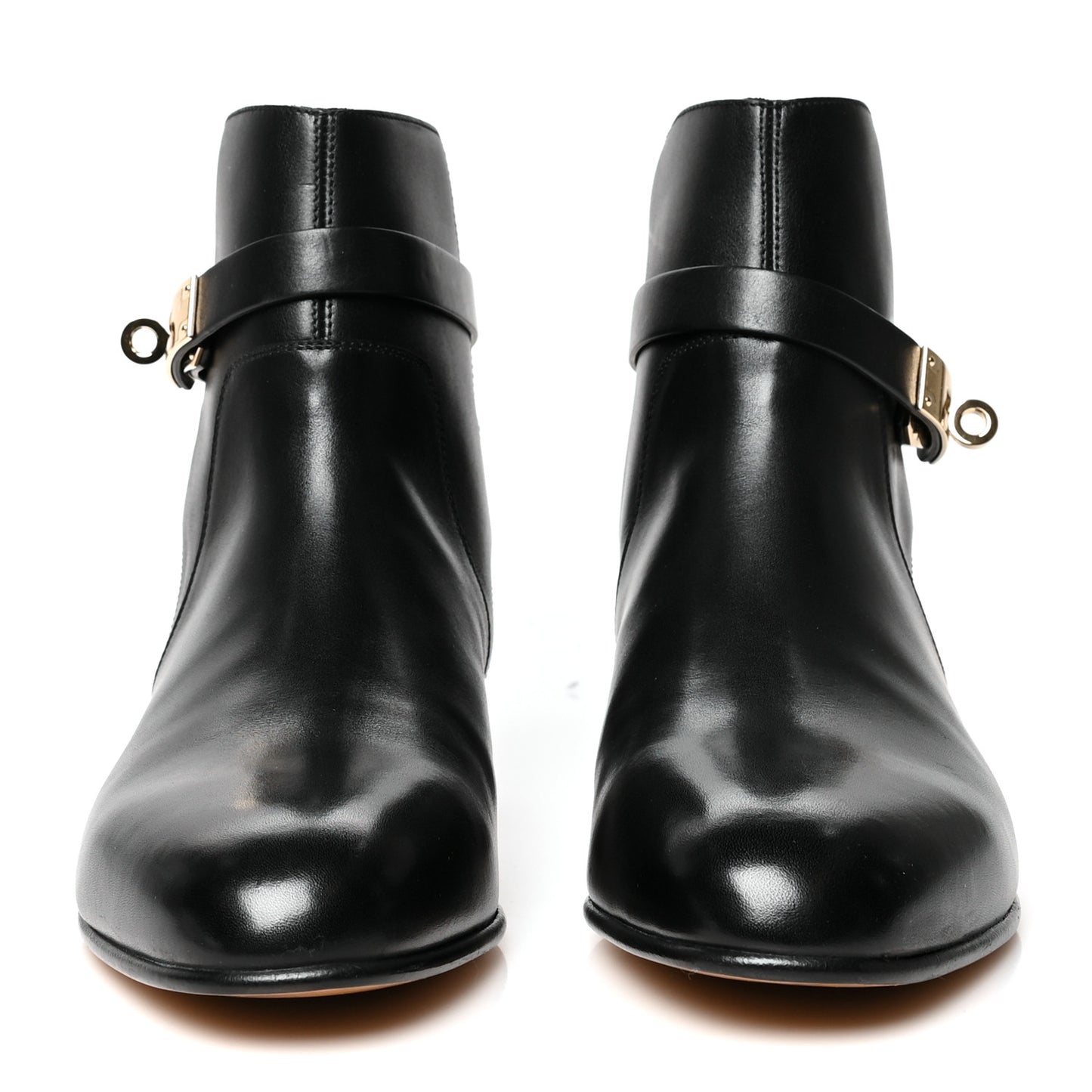 Calfskin Neo Low Boots 38.5 Black