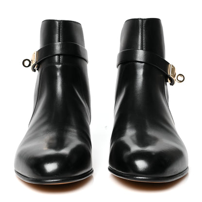 Hermes Calfskin Neo Low Boots 38.5 Black 2 of 8