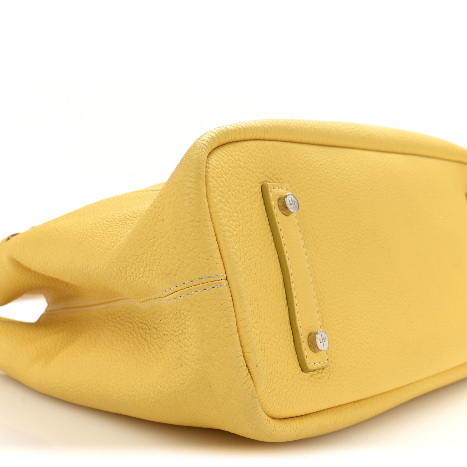 Loro Piana Grained Calfskin Bellevue Odessa Yellow 9 of 15