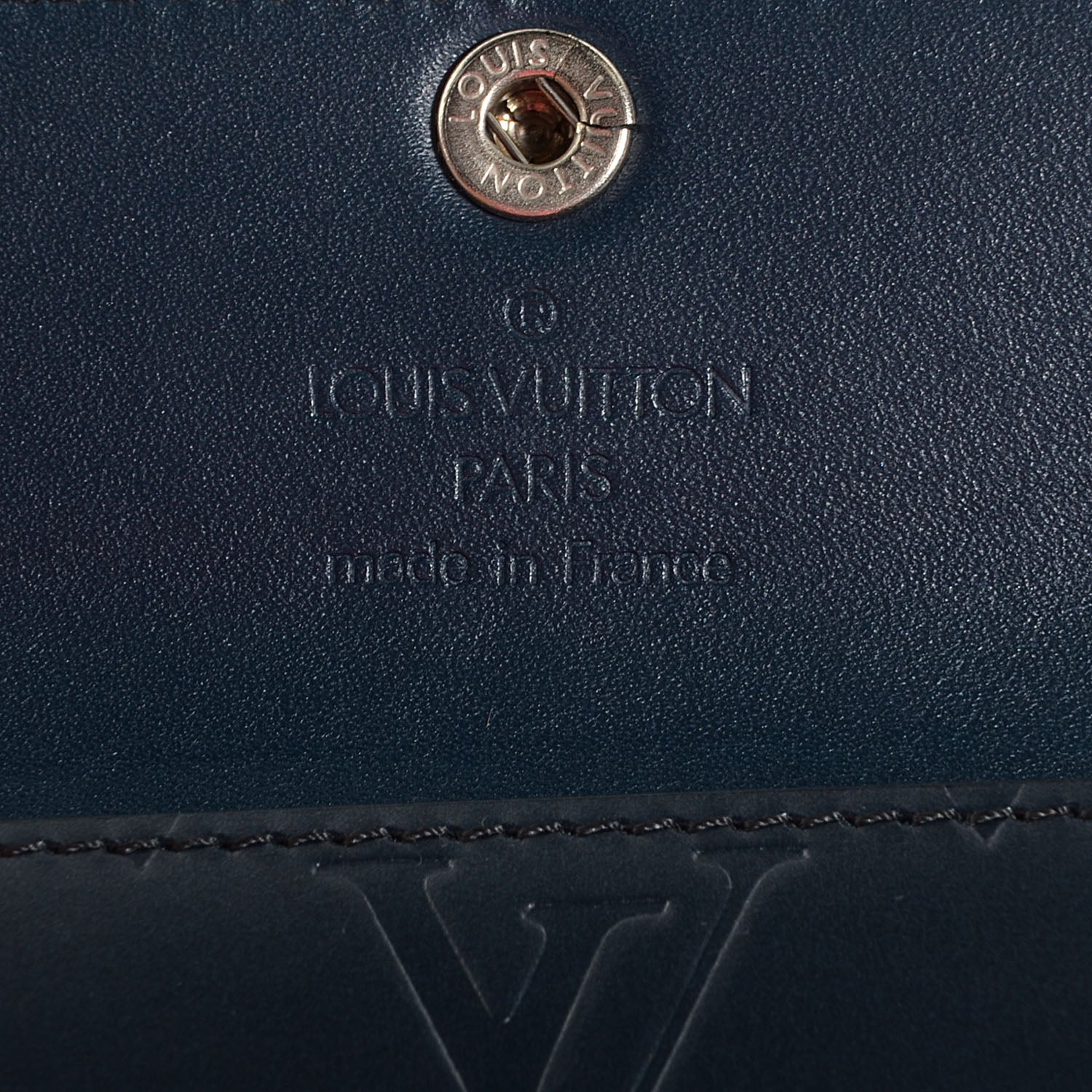 Louis Vuitton Mat Monogram Ludlow Wallet Blue 6 of 8