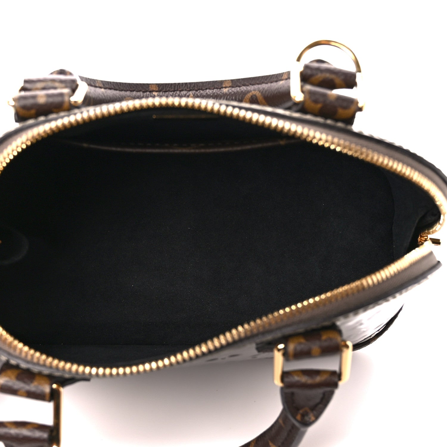 Louis Vuitton Vernis Monogram Alma BB Taupe Metallise 5 of 10