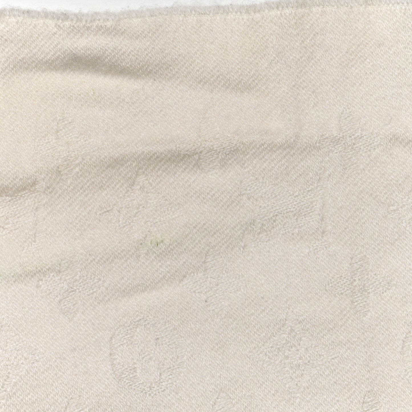 Cashmere Monogram Nightfall Stole White