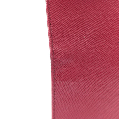Prada Saffiano Metal Flap Wallet Ibisco 9 of 9