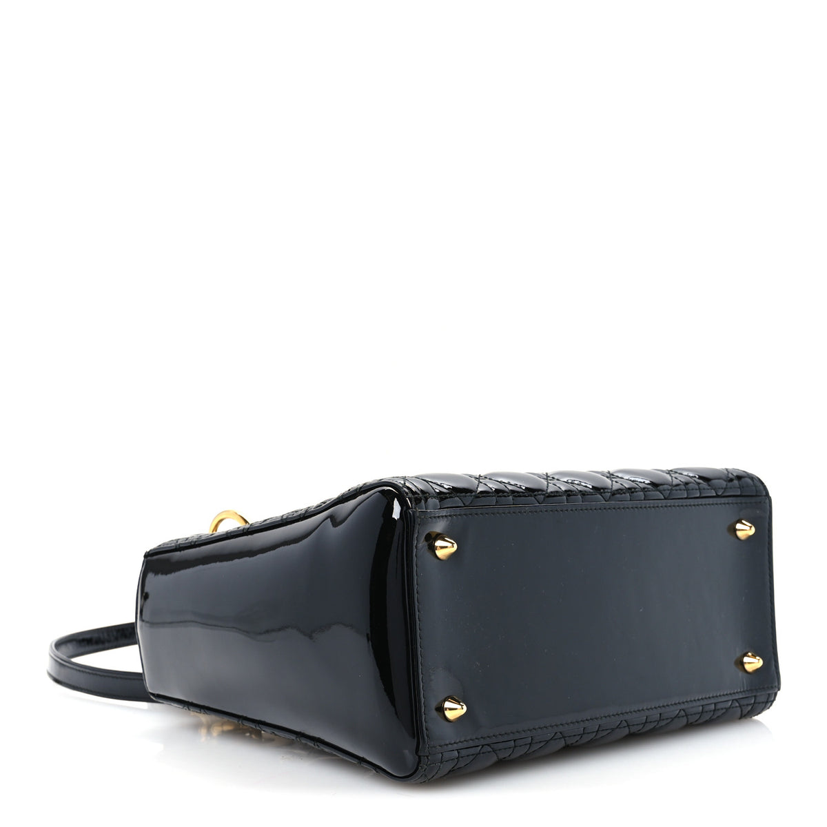 Christian Dior Patent Cannage Medium Lady Dior Black 3 of 9