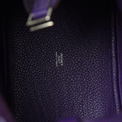 Hermes Taurillon Clemence Picotin Lock 18 PM Crocus 6 of 13