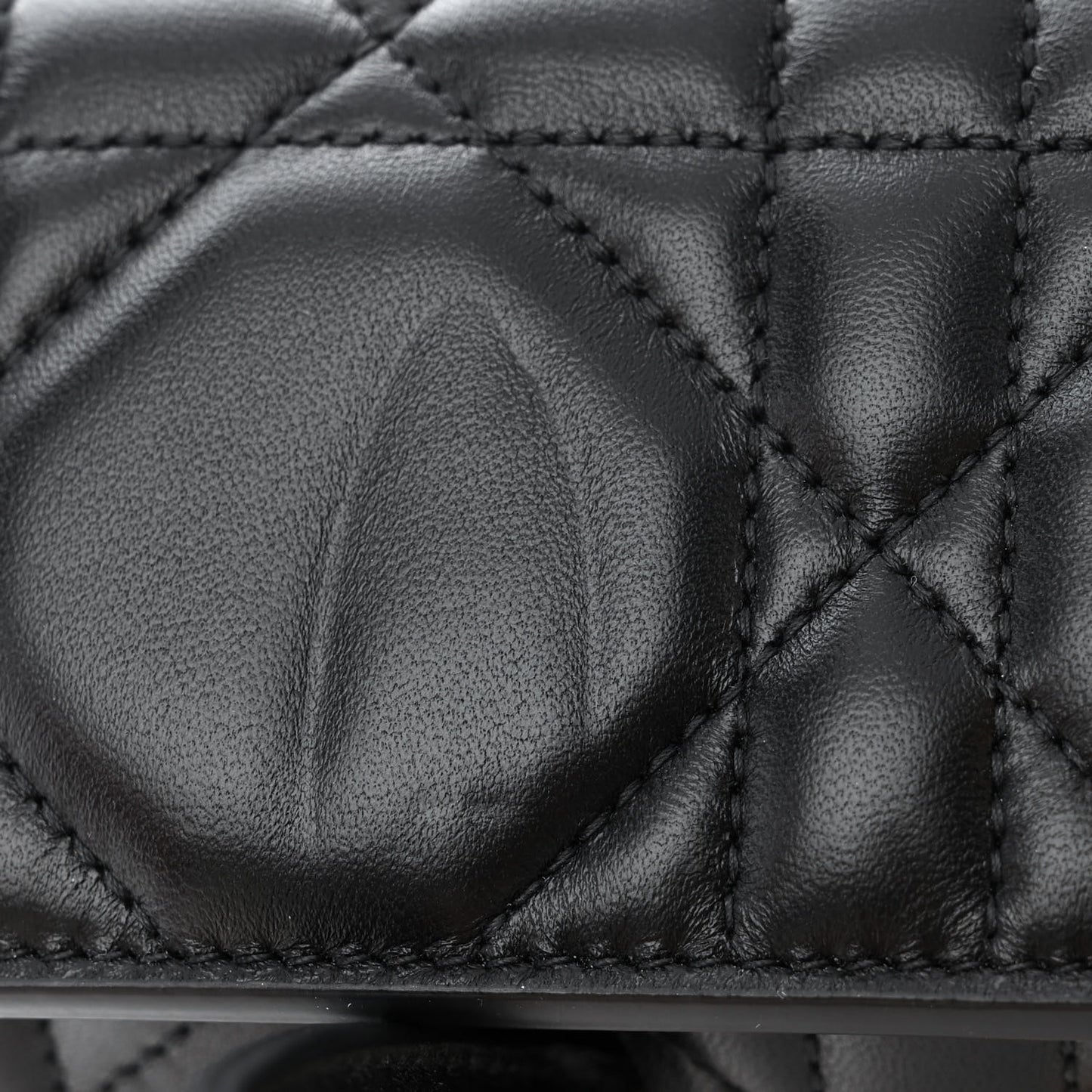 Calfskin Macrocannage Medium St. Honore Tote Black