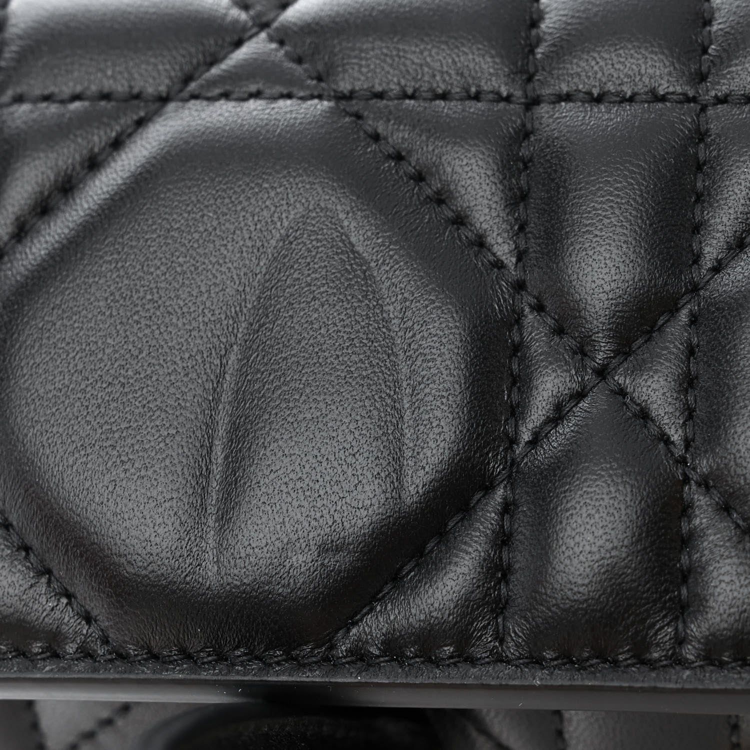 Christian Dior Calfskin Macrocannage Medium St. Honore Tote Black 11 of 13