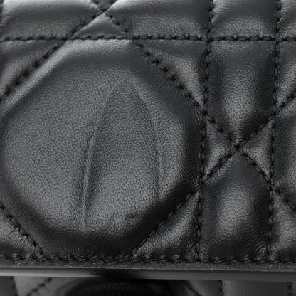 Christian Dior Calfskin Macrocannage Medium St. Honore Tote Black 11 of 13
