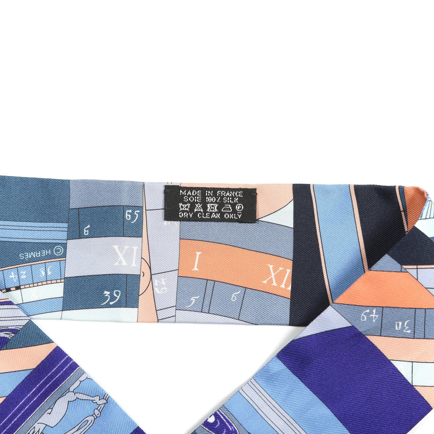 Hermes Silk Astrologie Nouvelle Twilly Ultraviolet Bleu Corail 2 of 5