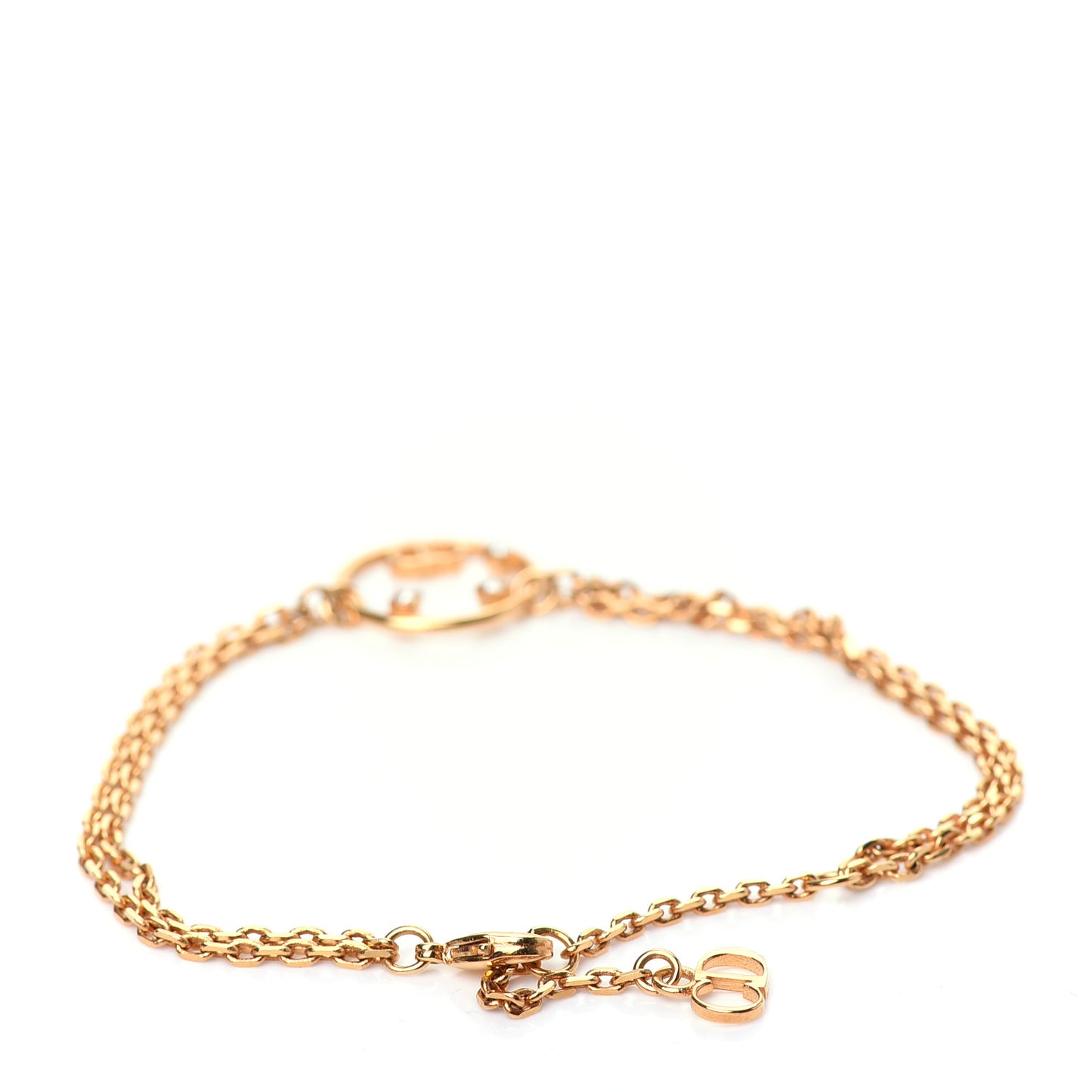 Metal Crystal Bracelet Gold