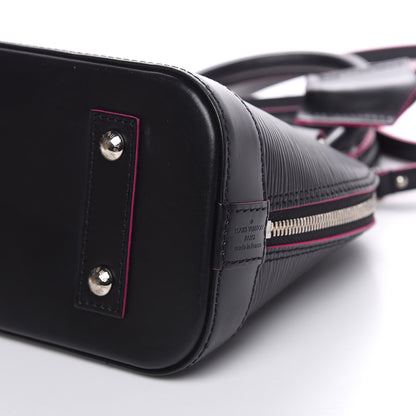 Louis Vuitton Epi Alma BB Black Hot Pink 7 of 10