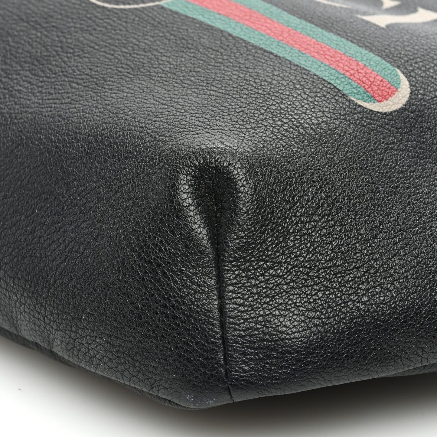 Grained Calfskin Logo Belt Bag Black