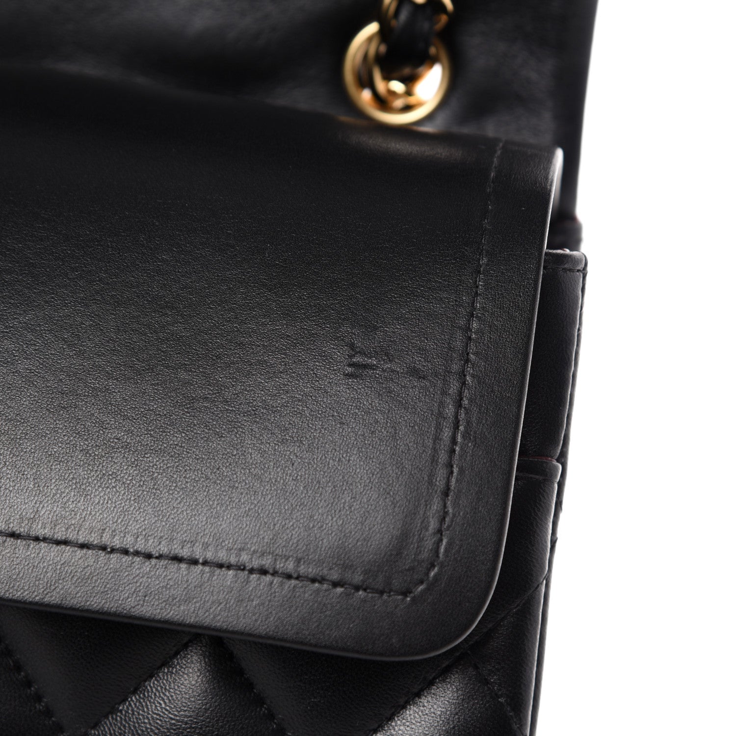 Chanel Lambskin Quilted Jumbo Double Flap Black 10 of 14