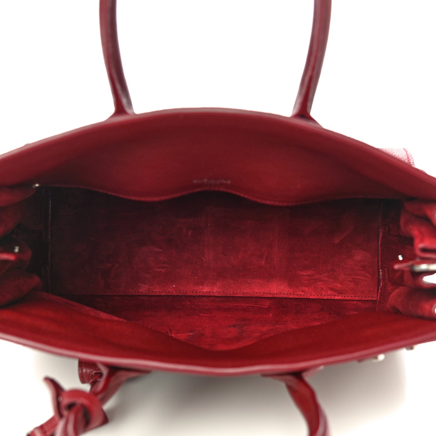 Grained Calfskin Small Supple Sac De Jour Dark Pallisandre