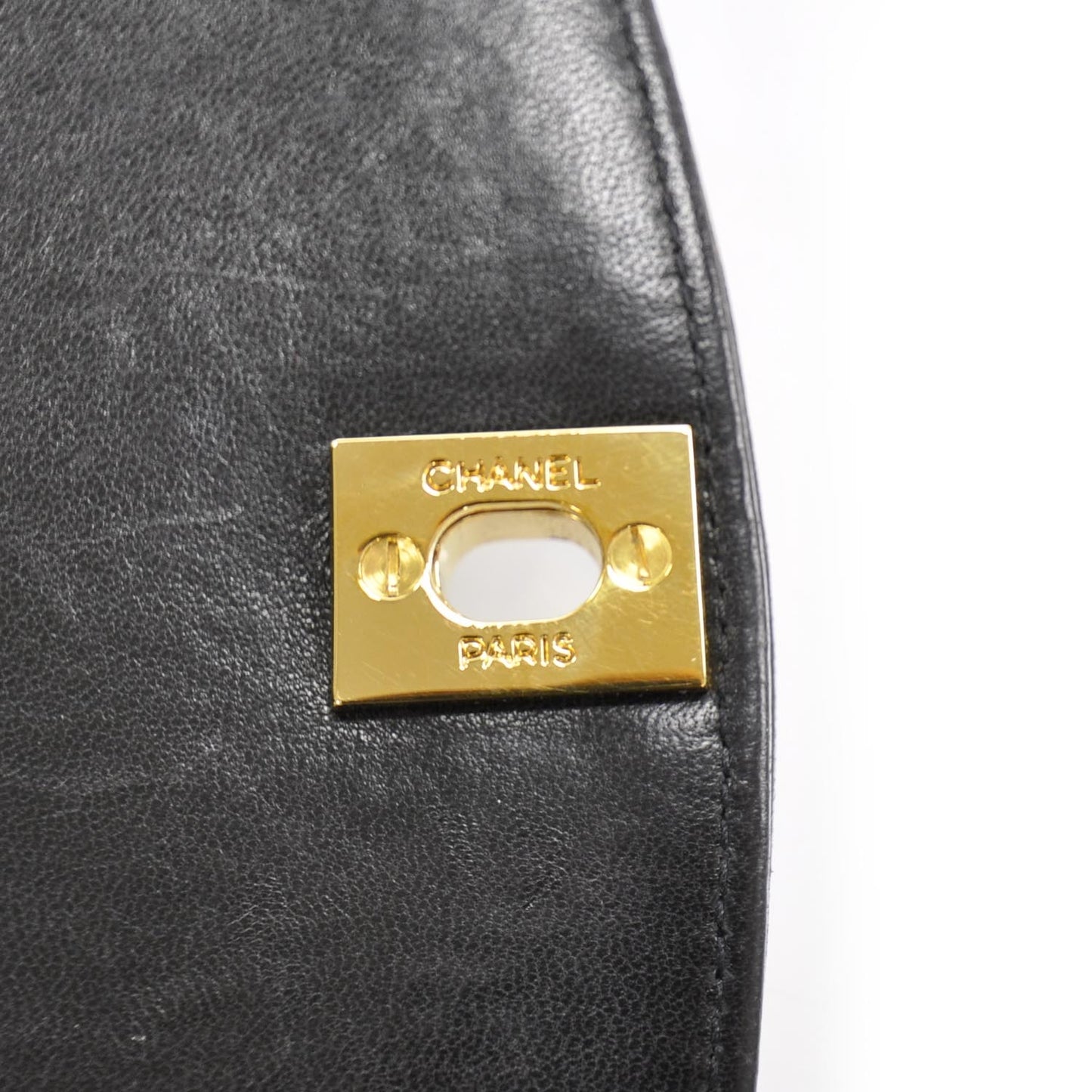 Lambskin Quilted Small Flap Bag Black GHW